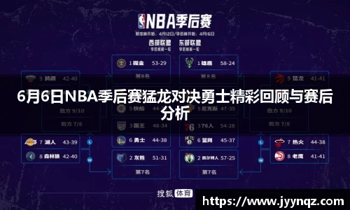 6月6日NBA季后赛猛龙对决勇士精彩回顾与赛后分析
